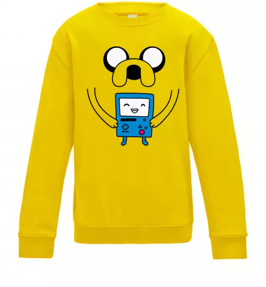 Детский Свитшот Джейк и калькулятор Солнечно желтый фото