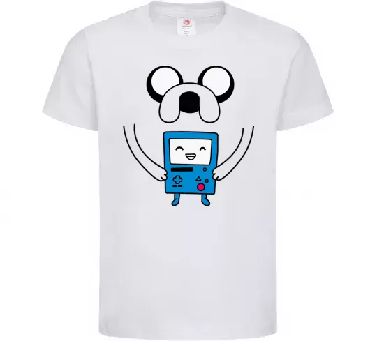 Дитяча футболка Джейк и калькулятор Білий фото