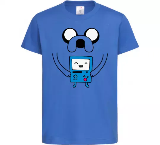 Дитяча футболка Джейк и калькулятор Яскраво-синій фото