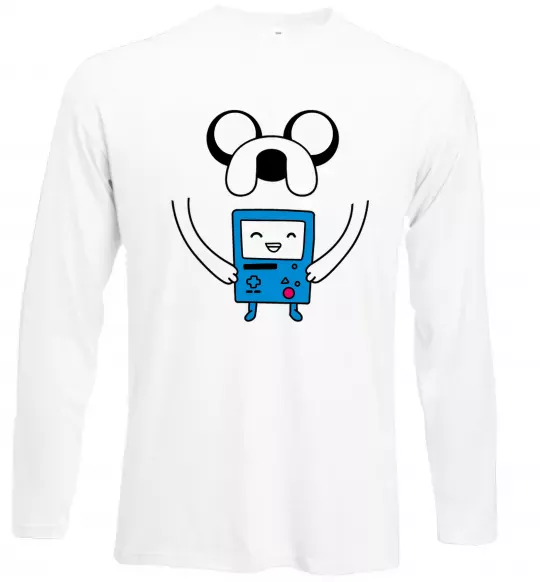 Лонгслив Джейк и калькулятор Белый фото