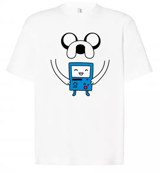 Футболка Оверсайз Джейк и калькулятор Білий фото