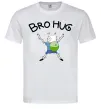 Мужская футболка Bro hug Белый фото