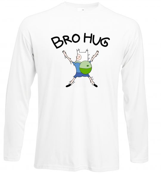 Лонгслів Bro hug Білий фото