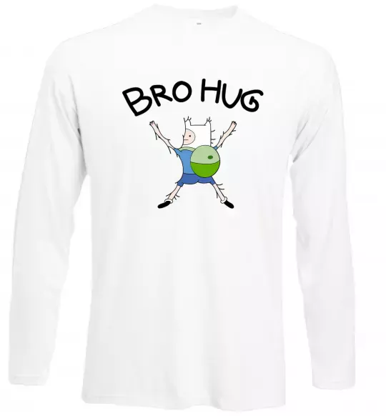 Лонгслів Bro hug Білий фото