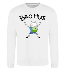 Свитшот Bro hug Белый фото