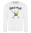 Світшот Bro hug Білий фото