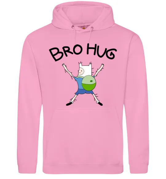 Жіноча толстовка (худі) Bro hug Рожевий фото
