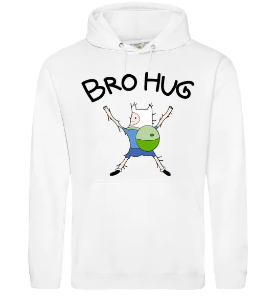 Жіноча толстовка (худі) Bro hug Білий фото