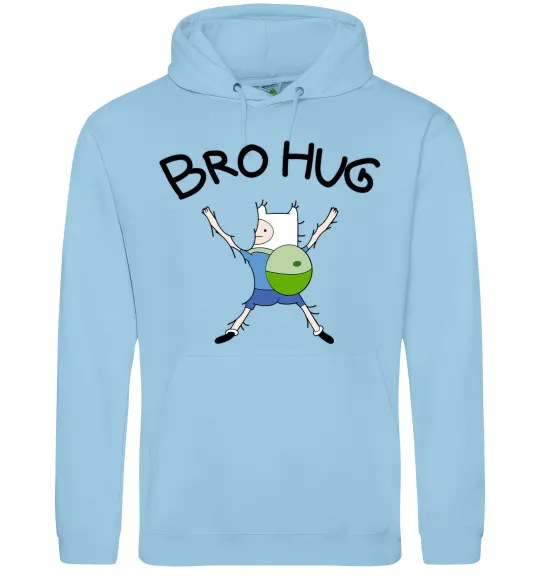 Жіноча толстовка (худі) Bro hug Блакитний фото