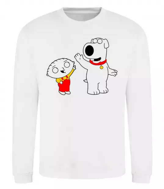 Світшот Family Guy Stewie and Brian Білий фото