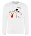 Світшот Family Guy Stewie and Brian Білий фото