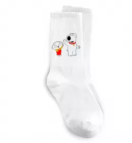 Носки Family Guy Stewie and Brian Белый фото
