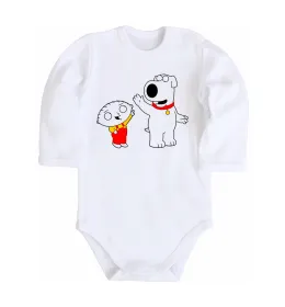Детский боди Family Guy Stewie and Brian Белый фото