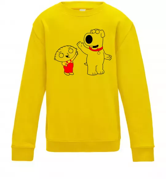 Дитячий світшот Family Guy Stewie and Brian Сонячно жовтий фото