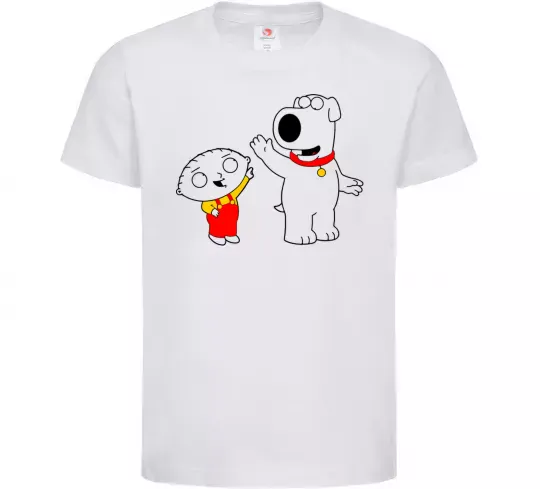 Детская футболка Family Guy Stewie and Brian Белый фото