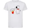 Детская футболка Family Guy Stewie and Brian Белый фото