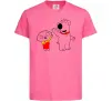Детская футболка Family Guy Stewie and Brian Ярко-розовый фото
