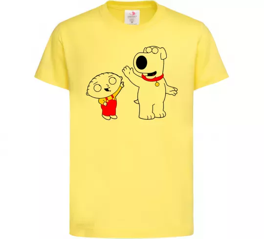 Детская футболка Family Guy Stewie and Brian Лимонный фото