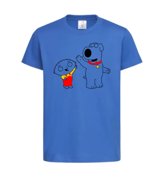Дитяча футболка Family Guy Stewie and Brian Яскраво-синій фото