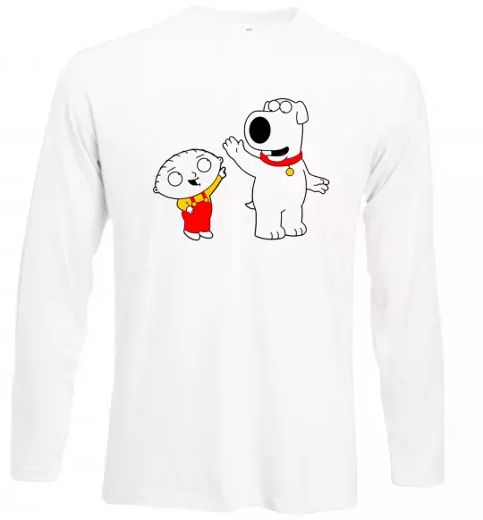 Лонгслів Family Guy Stewie and Brian Білий фото