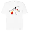 Футболка Оверсайз Family Guy Stewie and Brian Белый фото