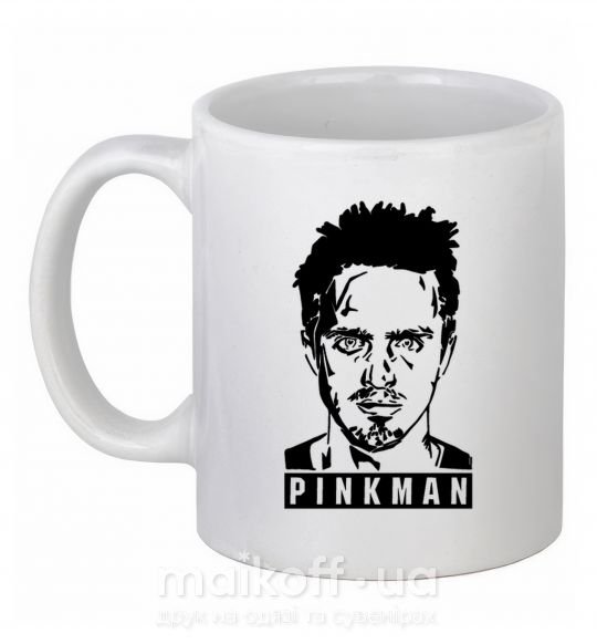 Чашка керамічна Pinkman Білий фото