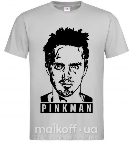 Чоловіча футболка Pinkman Сірий фото