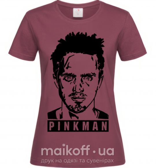 Жіноча футболка Pinkman Бордовий фото