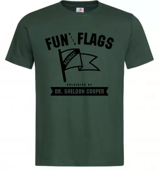 Чоловіча футболка Fun with flags Темно-зелений фото