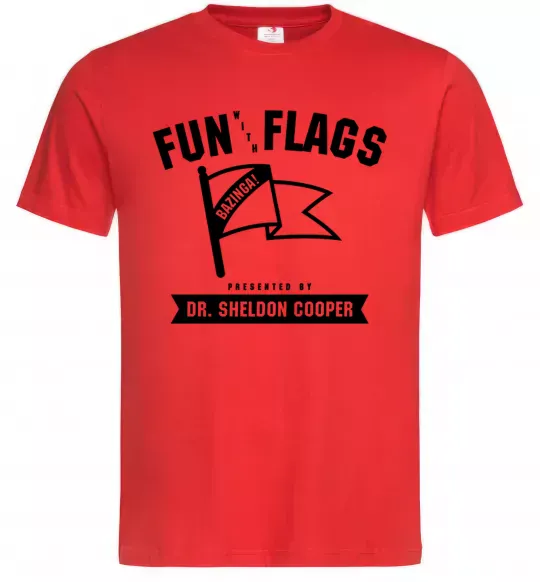 Чоловіча футболка Fun with flags Червоний фото