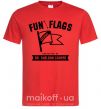 Мужская футболка Fun with flags Красный фото