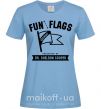 Женская футболка Fun with flags Голубой фото