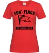 Женская футболка Fun with flags Красный фото