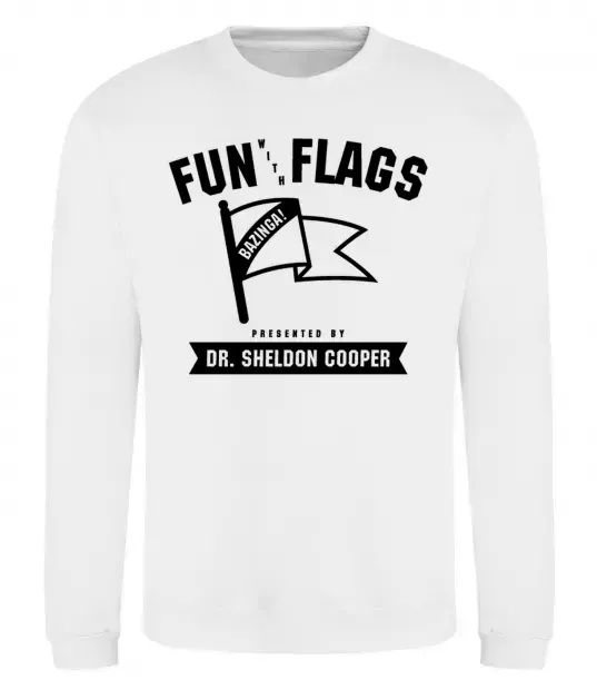 Свитшот Fun with flags Белый фото