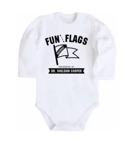 Дитячий бодік Fun with flags Білий фото
