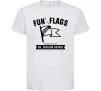 Детская футболка Fun with flags Белый фото