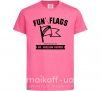 Детская футболка Fun with flags Ярко-розовый фото