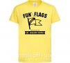 Детская футболка Fun with flags Лимонный фото