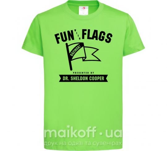 Детская футболка Fun with flags Лаймовый фото