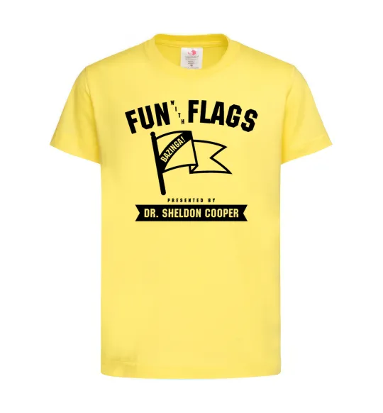 Детская футболка Fun with flags Лимонный фото