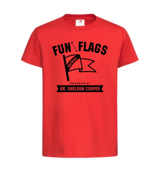 Детская футболка Fun with flags Красный фото
