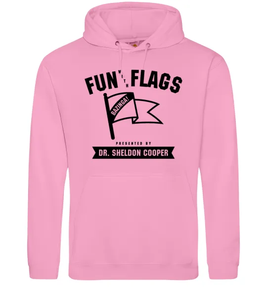 Чоловіча толстовка (худі) Fun with flags Рожевий фото