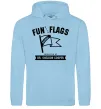 Жіноча толстовка (худі) Fun with flags Блакитний фото