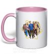 Чашка с цветной ручкой The Big Bang Theory Нежно розовый фото