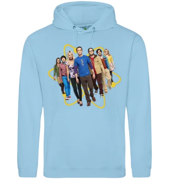 Жіноча толстовка (худі) The Big Bang Theory Блакитний фото