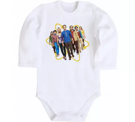 Детский боди The Big Bang Theory Белый фото