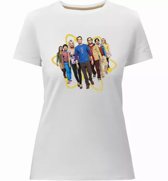 Женская премиум футболка The Big Bang Theory Белый фото