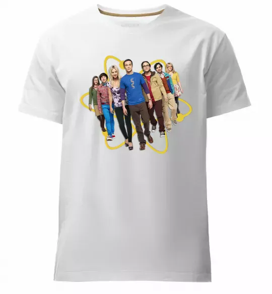 Чоловіча преміум футболка The Big Bang Theory Білий фото