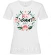 Женская футболка Best mommy ever flowers Белый фото