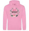 Женская толстовка (худи) Best mommy ever flowers Розовый фото